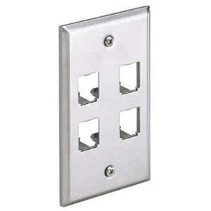 Panduit Mini-Com 4 Sockets Single Gang Faceplate CFP4SY