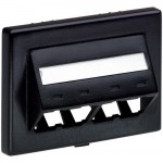 Panduit Mini-Com Faceplate CFFPEBSL4BL