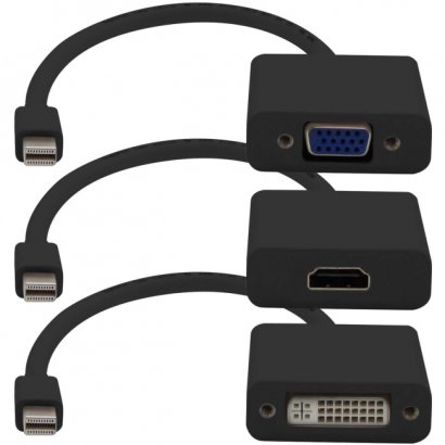 Mini-DisplayPort Adapter Bundle (VGA, HDMI, DVI) in Black MDP2VGA-HDMI-DVI-B