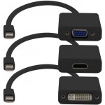 Mini-DisplayPort Adapter Bundle (VGA, HDMI, DVI) in Black MDP2VGA-HDMI-DVI-B