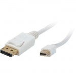 Mini DisplayPort Male to DisplayPort Male Cable 6ft MDP-DISP-6ST