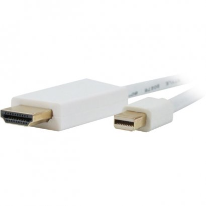 Mini DisplayPort Male to HDMI Male Cable 3ft MDP-HD-3ST