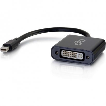 C2G Mini DisplayPort to DVI Adapter - Mini DP to DVI-D Active Converter - Black 54318