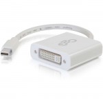 C2G Mini DisplayPort to DVI Adapter - Mini DP to DVI-D Active Converter - White 54319