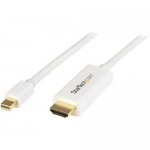 Mini DisplayPort to HDMI converter cable - 3 ft (1m) - 4K - White MDP2HDMM1MW