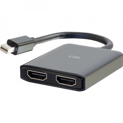 C2G Mini DisplayPort to HDMI Monitor Splitter - 2 Port K HDMI MST Hub 54292