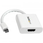 StarTech Mini DisplayPort to HDMI Video Adapter Converter - White MDP2HDW