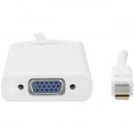 Rocstor Mini Displayport to VGA Adapter for Mac / PC Y10A104-W1