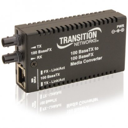 Transition Networks Mini Fast Ethernet Media Converter M/E-TX-FX-01(SC)-NA