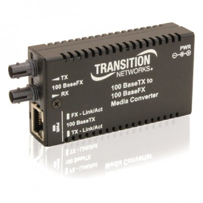 Transition Networks Mini Fast Ethernet Media Converter M/E-TX-FX-01-NA