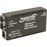 Transition Networks Mini Gigabit Ethernet Media Converter M/GE-T-SX-01(LC)-NA