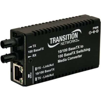 Transition Networks Mini Media Converter M/E-PSW-FX-02-NA