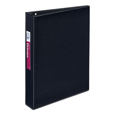 Avery Mini Size Durable Non-View Binder with Round Rings, 3 Rings, 1" Capacity, 8.5 x 5.5, Black