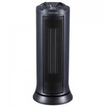 Mini Tower Ceramic Heater, 7 3/8"w x 7 3/8"d x 17 3/8"h, Black ALEHECT17