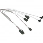 Supermicro MiniSAS to 4x SATA 43/43/33/33/43cm Cable CBL-0287L-01