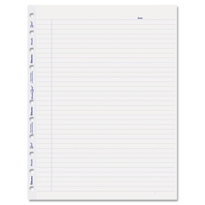 Blueline MiracleBind Ruled Paper Refill Sheets, 11 x 9-1/16, White, 50 Sheets/Pack REDAFR11050R