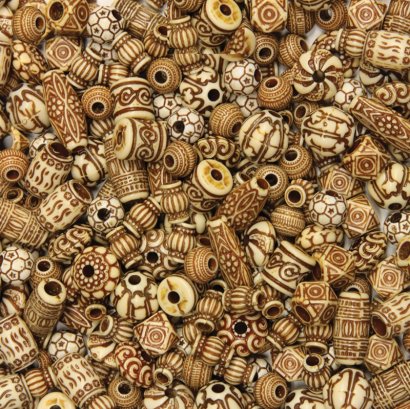 Mixed Bone Beads 3259