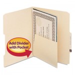 Smead MLA Self-Adhesive Folder Dividers with 5-1/2 Pockets on Both Sides, 25/Pack SMD68030