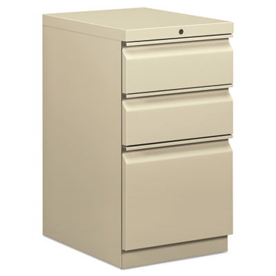 HON HBMP2B.L Mobile Box/Box/File Pedestal, 15w x 20d x 28h, Putty BSXHBMP2BL