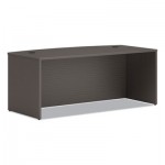 HON HONLDS7236BLS1 Mod Bow Front Desk, 72" x 36" x 29", Transparent Slate HONLDS7236BLS1