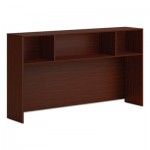 HON HONLDH72LT1 Mod Desk Hutch, 3 Compartments, 72 x 14 x 39.75, Traditional Mahogany HONLDH72LT1