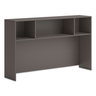 HON HONLDH66LS1 Mod Desk Hutch, 3 Compartments, 66 x 14 x 39.75, Slate Teak HONLDH66LS1