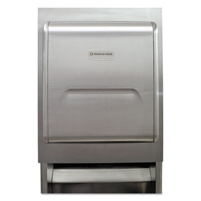 Kimberly-Clark MOD Recessed Dispenser Housing with Trim Panel, 11.13 x 4 x 15.37, Stainless Steel KCC43823