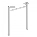 HON HONLPLLEG24USVR Mod U-Leg, 23.75" x 2" x 27.86", Silver HONLPLLEG24USVR