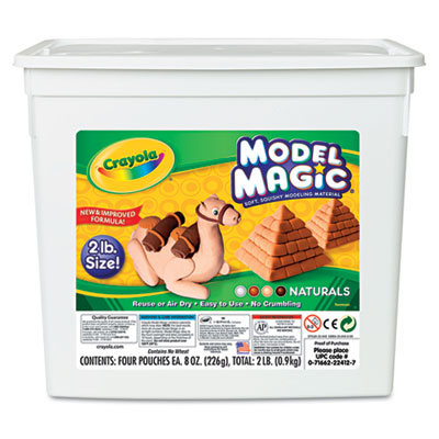 Crayola 232412 Model Magic Modeling Compound, Assorted Natural Colors, 2 lbs CYO232412