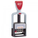 COSCO 2000PLUS Model S 360 Two-Color Message Dater, 1.75 x 1, "Received", Self-Inking, Blue/Red COS011034