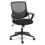 Modern Mesh Task Chair, Fixed Triangle Arms, Black OIFMK4718