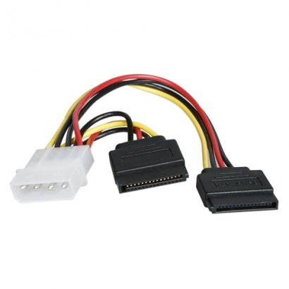 Molex to 2 x SATA Y-cable ATC-Y-M2S