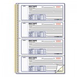Rediform Money Receipt Book, 7 x 2 3/4, Carbonless Duplicate, Twin Wire, 300 Sets/Book RED8L810