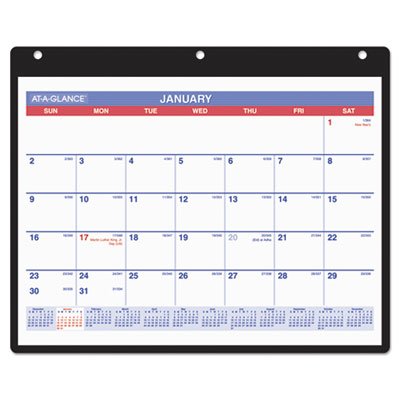 At-A-Glance Monthly Desk/Wall Calendar, 11 x 8 1/4, White, 2016 AAGSK800