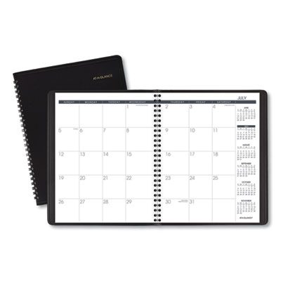 At-A-Glance 7012705 Monthly Planner,8.75 x 7, Black, 2021-2022 AAG7012705