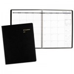 Monthly Planner, 9 x 11, Black, 2017-2018 AAG7026005