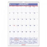 Monthly Wall Calendar with Ruled Daily Blocks, 12 x 17, White, 2017 AAGPM228