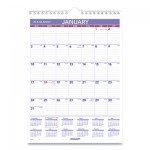 At-A-Glance Monthly Wall Calendar with Ruled Daily Blocks, 8 x 11, White, 2021 AAGPM128