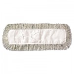 UNS 1018 Mop Head, Dust, Cotton, 18 x 3, White BWK1018