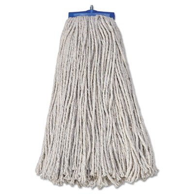 UNS 720C Mop Head, Economical Lie-Flat Head, Cotton Fiber, 20oz, White, 12/Carton BWK720C