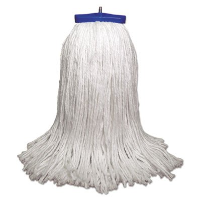 UNS 732R Mop Head, Economical Lie-Flat Head, Rayon Fiber, 32-Oz., White, 12/Carton BWK732R