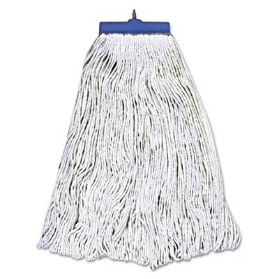 UNS 824R Mop Head, Lie-Flat Head, Rayon Fiber, 24oz, White, 12/Carton BWK824R