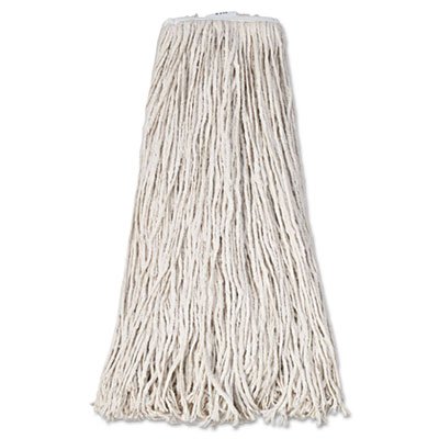 UNS 232C Mop Head, Premium Standard Head, Cotton Fiber, 32oz, White, 12/Carton BWK232C