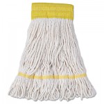 UNS 501WH Mop Head, Super Loop Head, Cotton/Synthetic Fiber, Small, White, 12/Carton BWK501WH