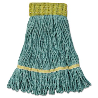 UNS 501GN Mop Head, Super Loop Head, Cotton/Synthetic Fiber, Small, Green, 12/Carton BWK501GN