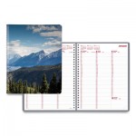 Brownline CB950G.04 Mountains Weekly Appointment Book, 11 x 8.5, Blue/Green/Black, 2021 REDCB950G04