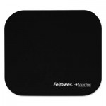 Fellowes Mouse Pad w/Microban, Nonskid Base, 9 x 8, Black FEL5933901