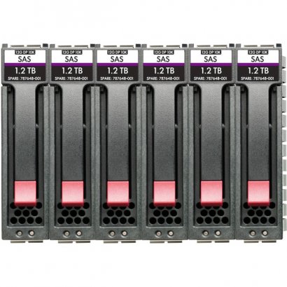 HPE MSA 10.8TB SAS 12G Enterprise 10K SFF (2.5in) 3yr Wty 512e 6-pack HDD Bundle R0P86A