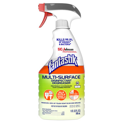 Fantastik 10054600000325 Multi-Surface Disinfectant Degreaser, Herbal, 32 oz Spray Bottle SJN311836