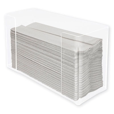 Kantek Multifold Paper Towel Dispenser, 12.5 x 4.4 x 7, Clear KTKAH190